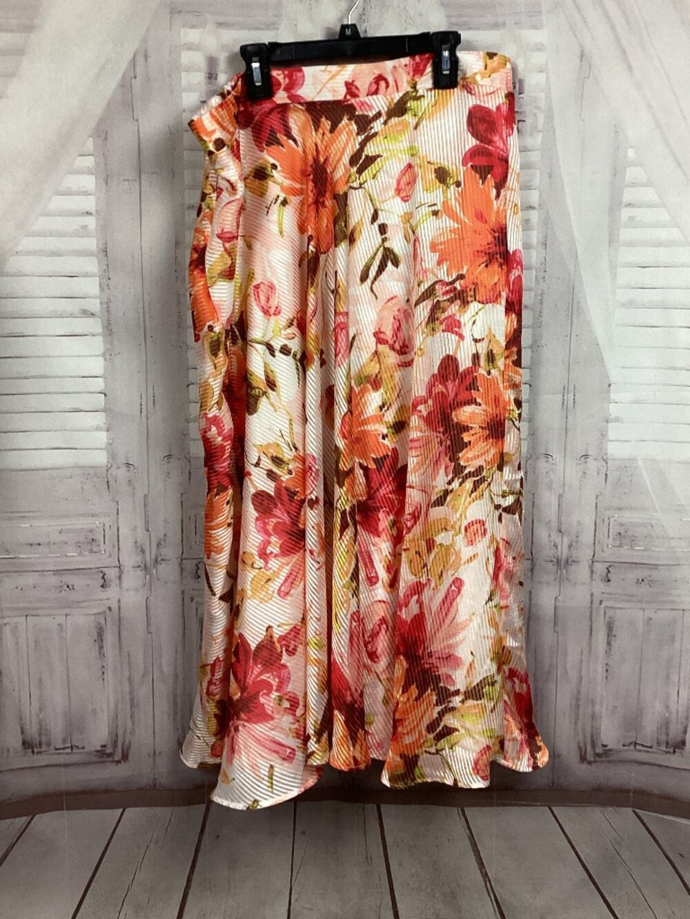 Laura Ashley Floral Peony Long (Midi) Skirt M